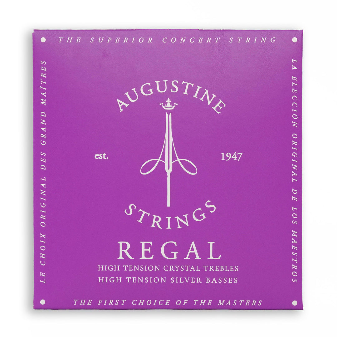 Augustine-kielet klassiselle kitaralle Regal Crystal Nylon high - Set Regal Blue (high/high)