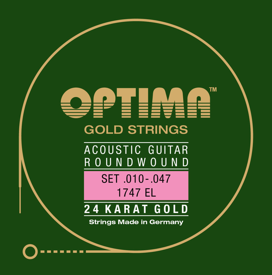 Optima Strings for Acoustic Kitarat Gold strings - Set (1747EL)