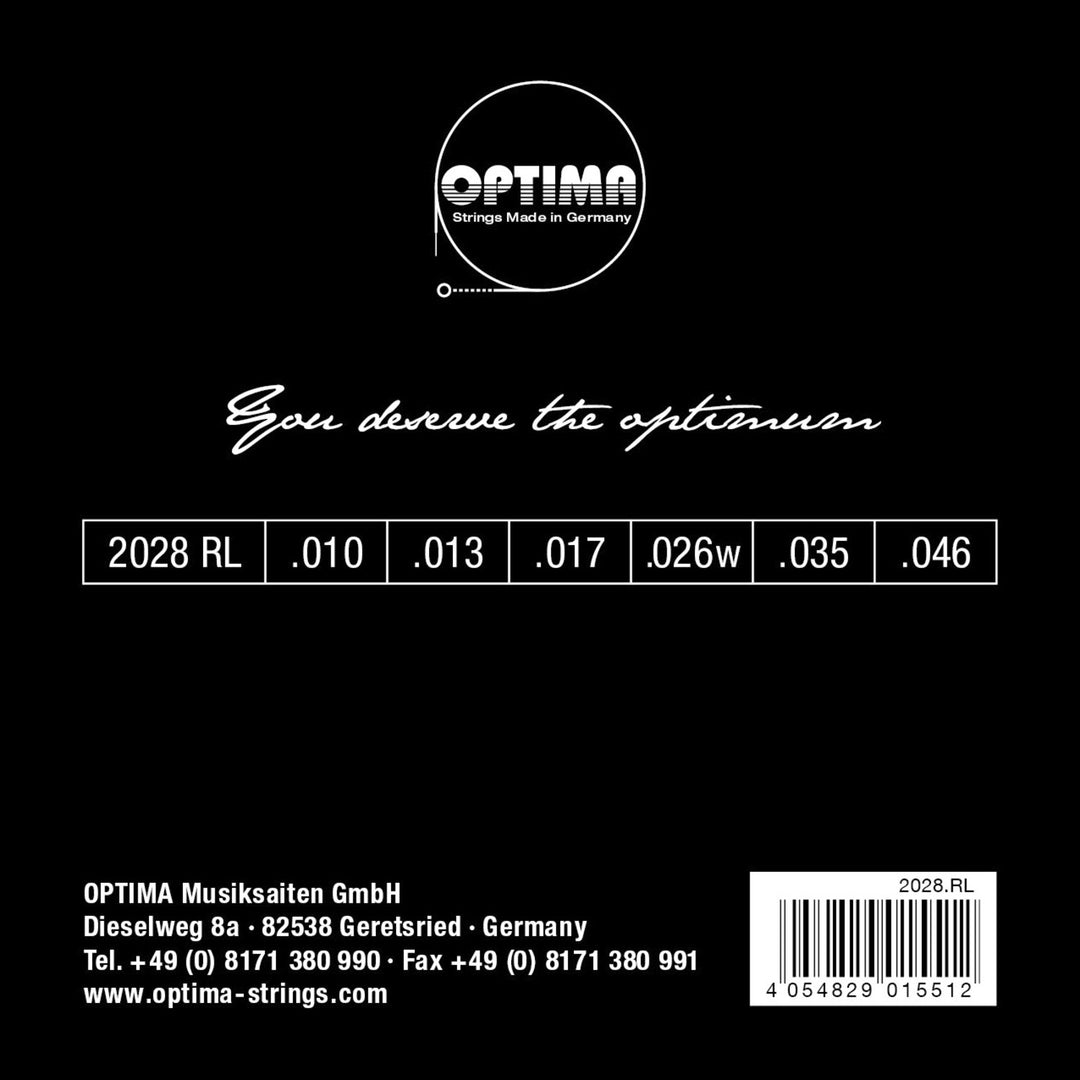 Optima Kielet sähkökitaralle Gold strings round wound - Set (2028 RL)