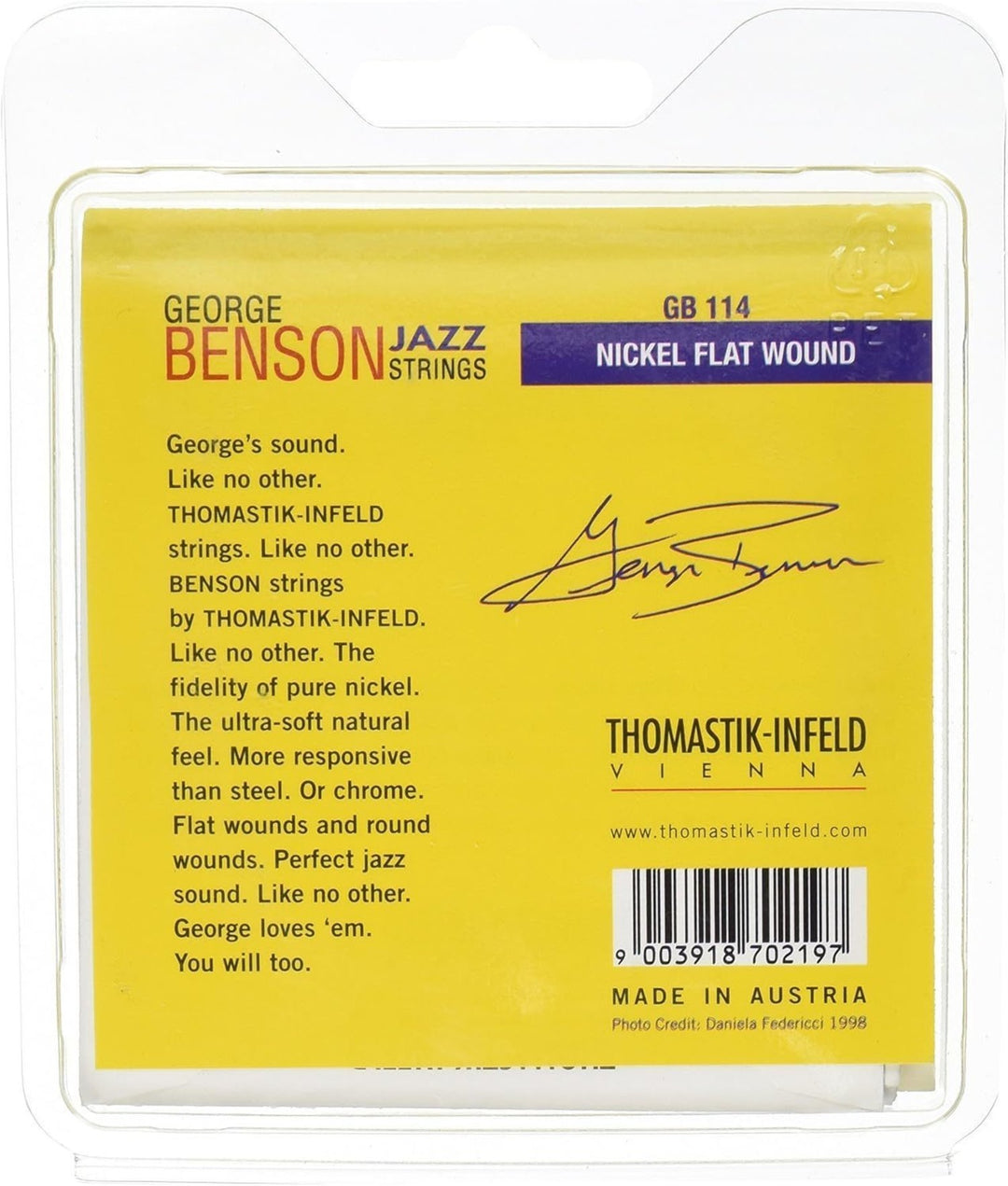 Thomastik-Infeld Jouset sähkökitaralle George Benson Jazz Guitar - Set heavy flatwound (GB114)