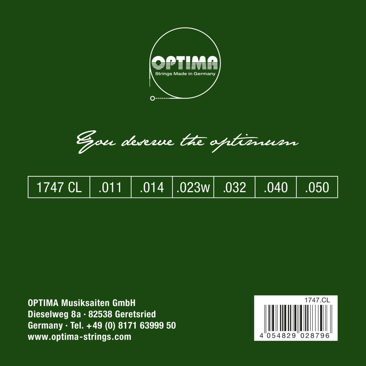 Optima Strings for Acoustic Guitar Gold strings - Set (1747CL)