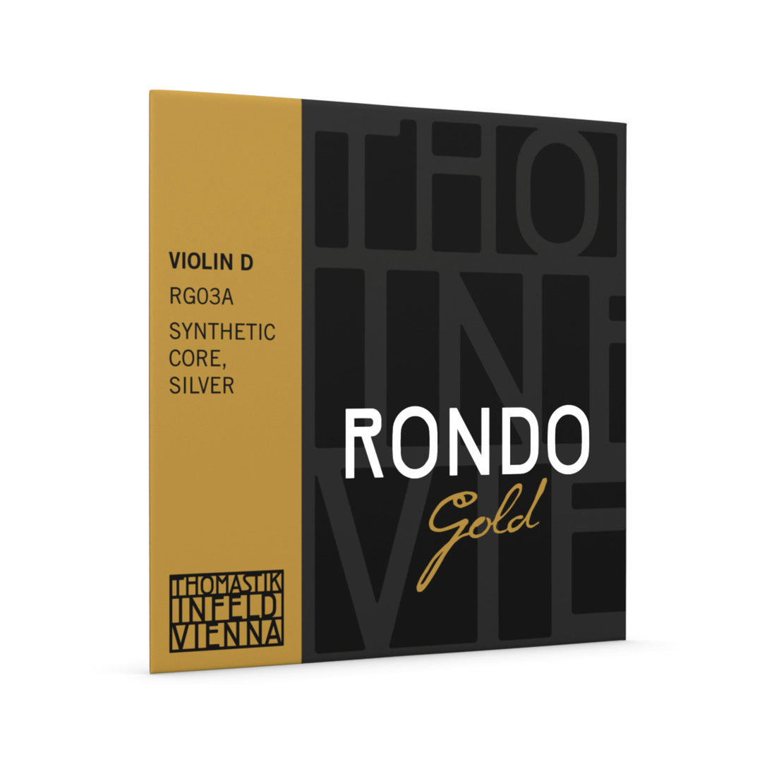 Thomastik-Infeld-viulujouset Rondo Gold - D Synthetic Core, Silver (RG03A)