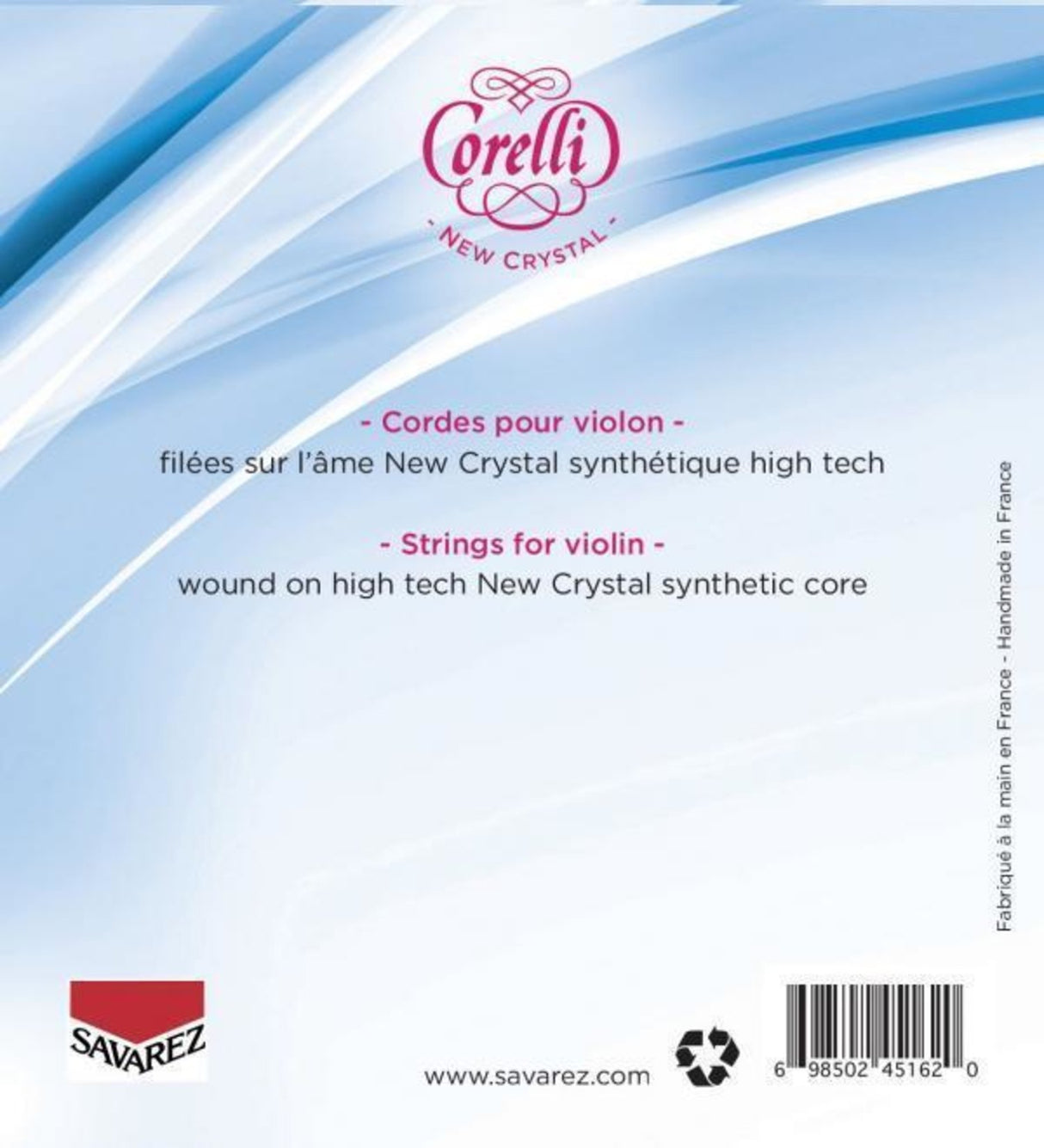 Corelli Violin strings New Crystal - A 1/2 (2702M)