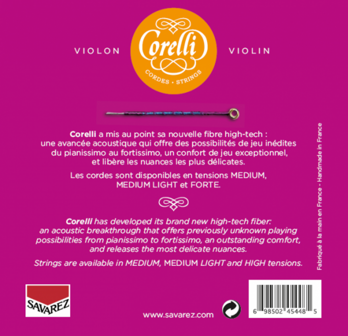 Corelli Violin strings Cantiga - Forte (900F)