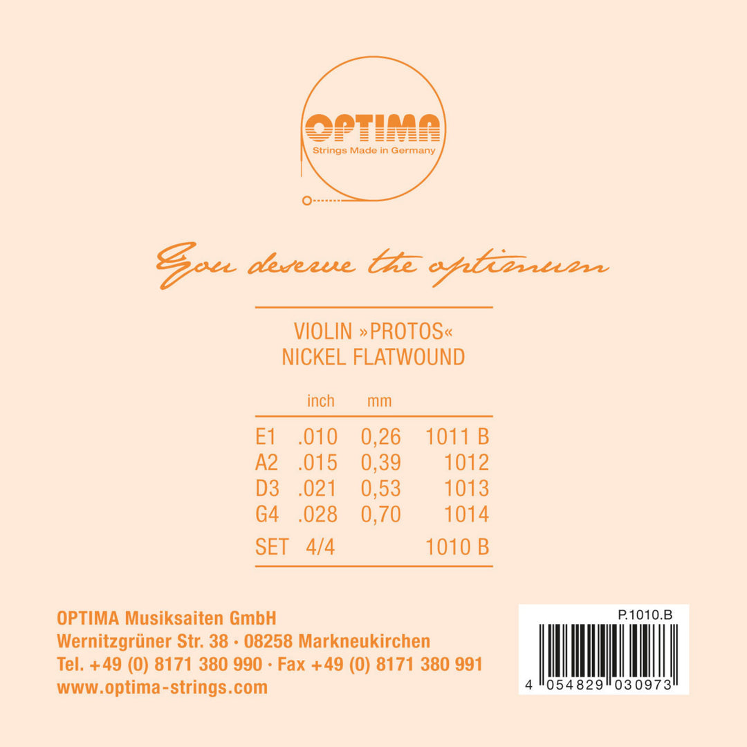 Optima Viulunkielet PROTOS - Setti