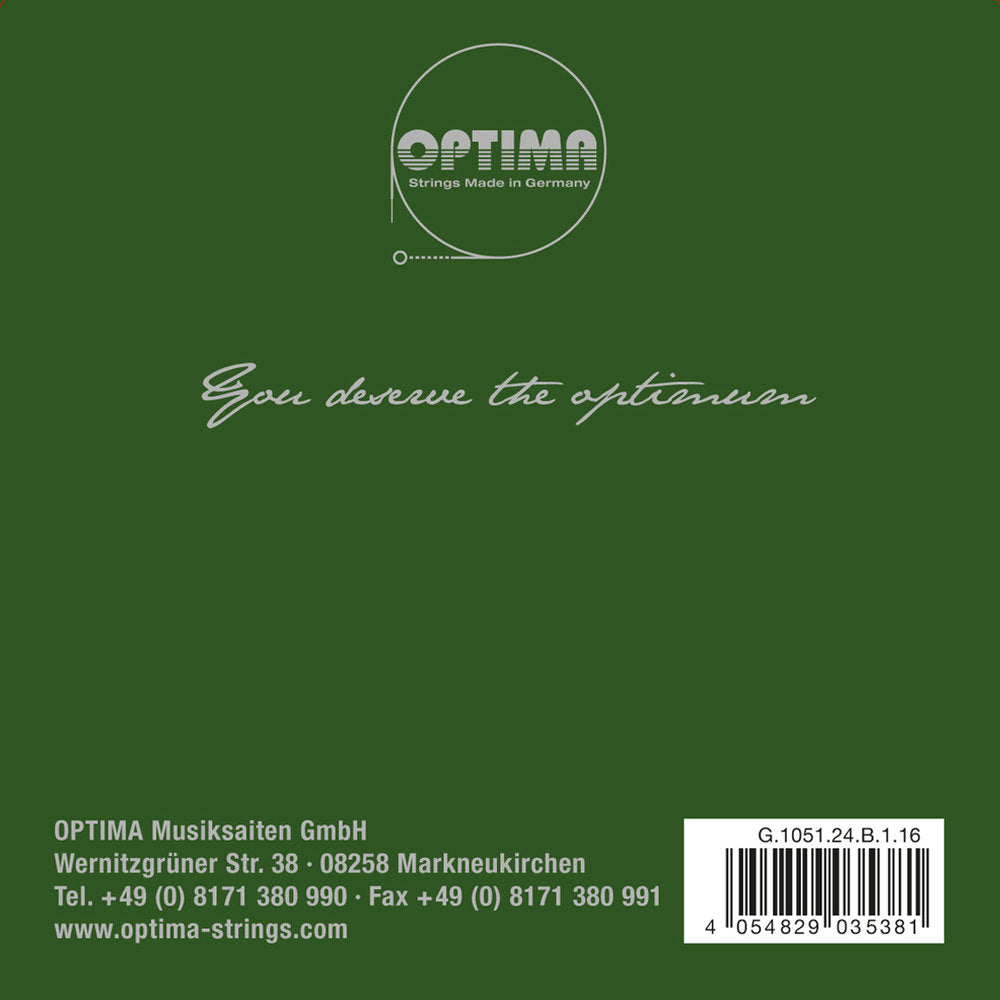 Optima Goldbrokat Premium E-streng 1/16-violin, 0,24 mm, kugle