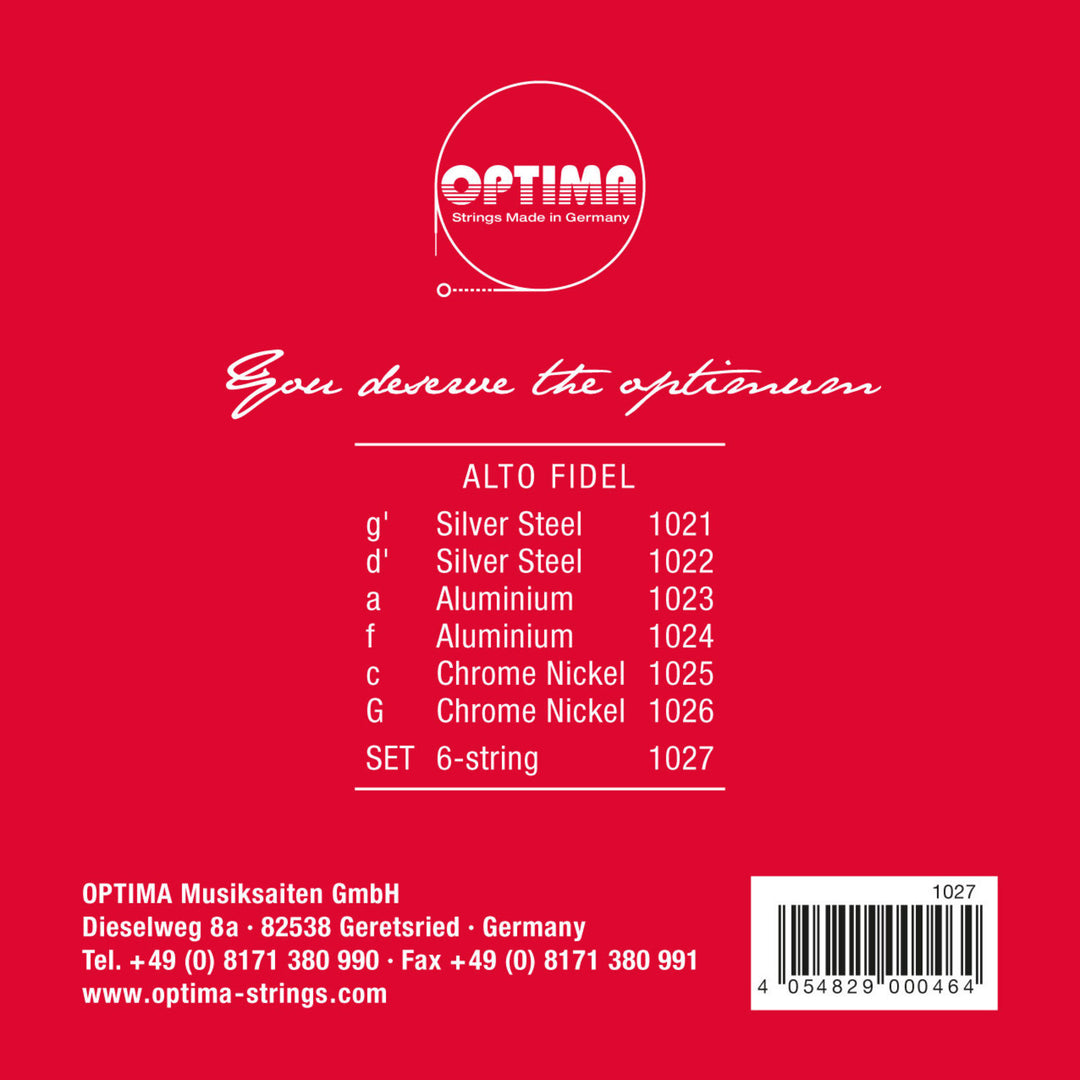 Optima Fidel kielet Steel - Set 6-string (1027)