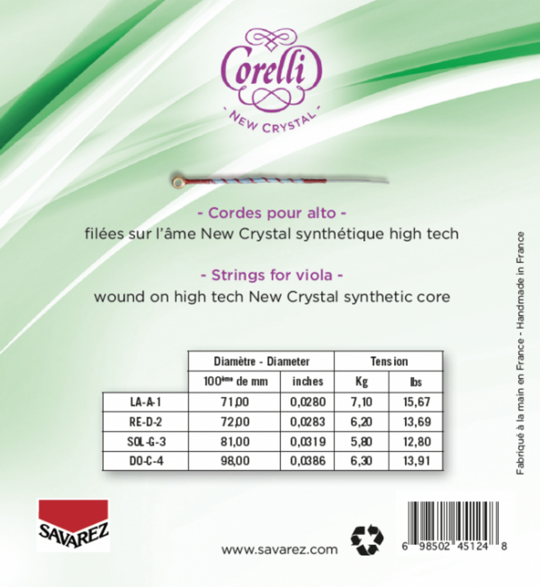 Corelli-kielet alttoviululle New Crystal - Light (730L)