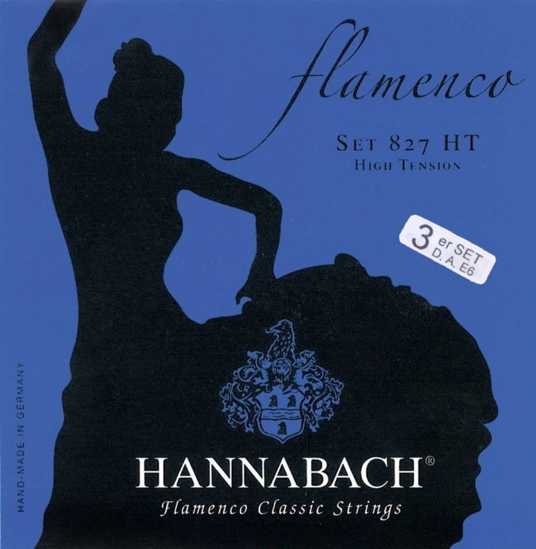 Hannabach Jouset klassiselle kitaralle Serie 827 High Tension Flamenco - Set of 3 Bass (8277HT)