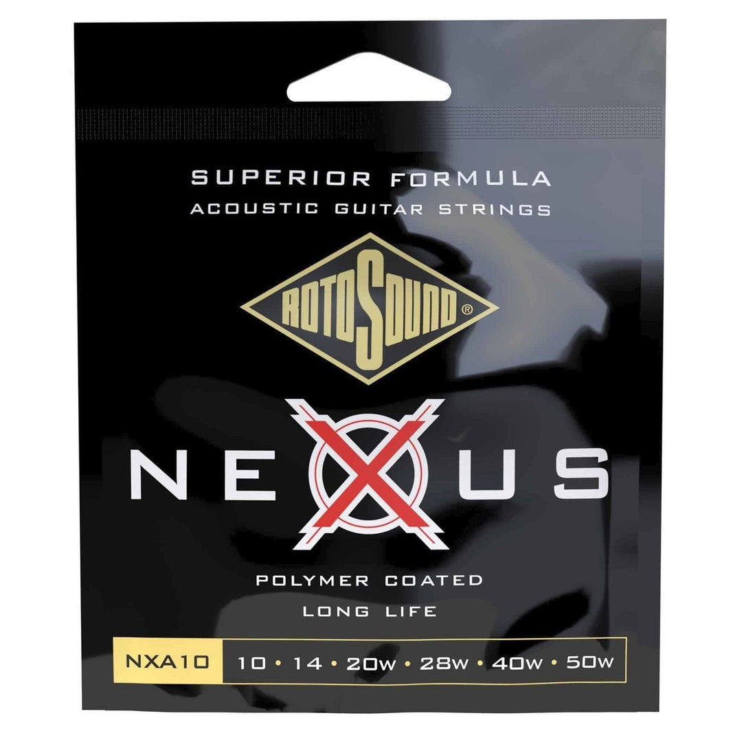 Rotosound kielet Akustiselle kitaralle Nexus Coated - Set Extra Light 10-50 (NXA10)