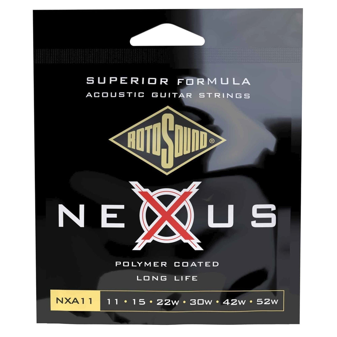 Rotosound Kielet akustiselle kitaralle Nexus Coated - Set Light 11-52 (NXA11)