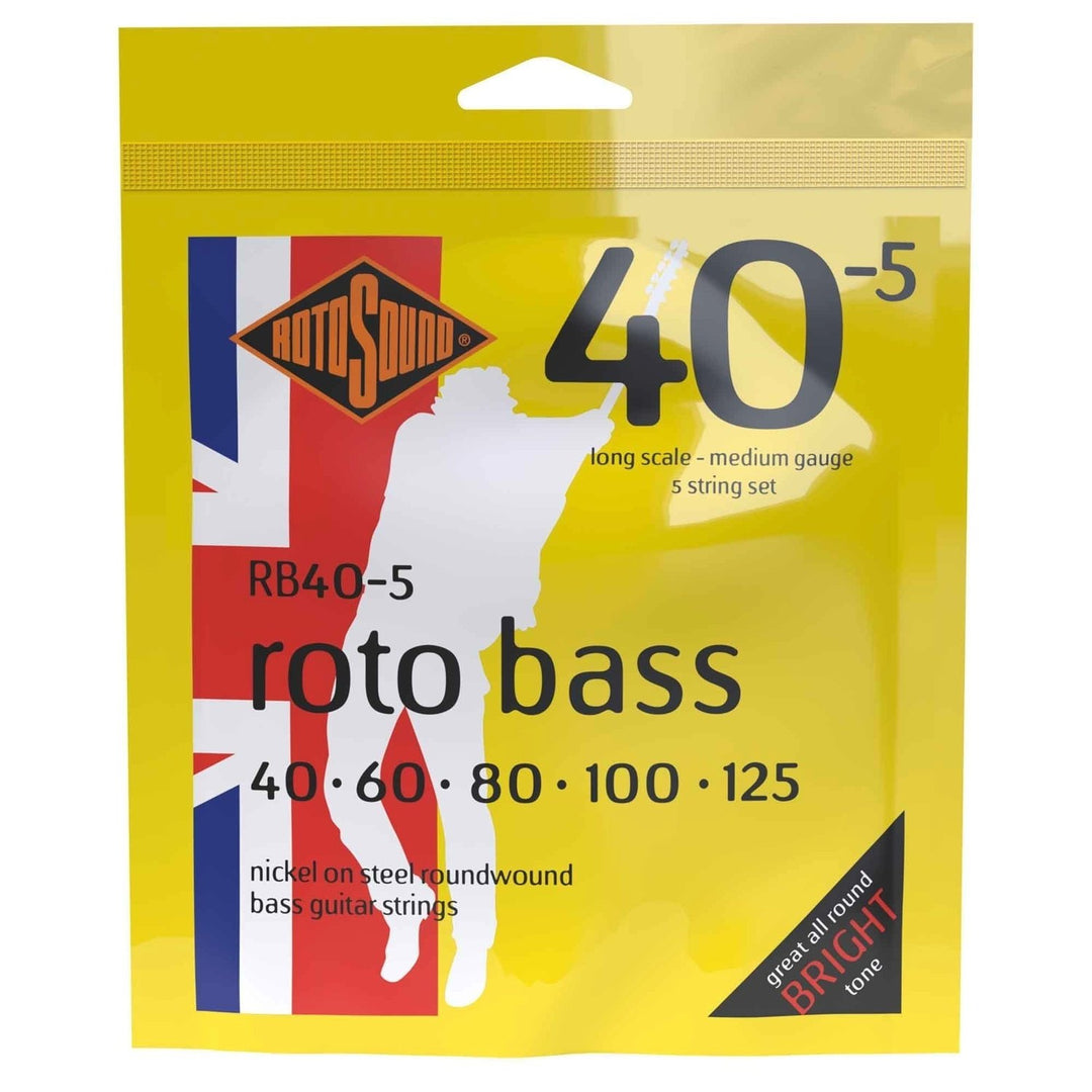 Rotosound E-bassokielet Roto Bass – set 5-kielinen nikkeli Standard 40–125 (RB40-5)
