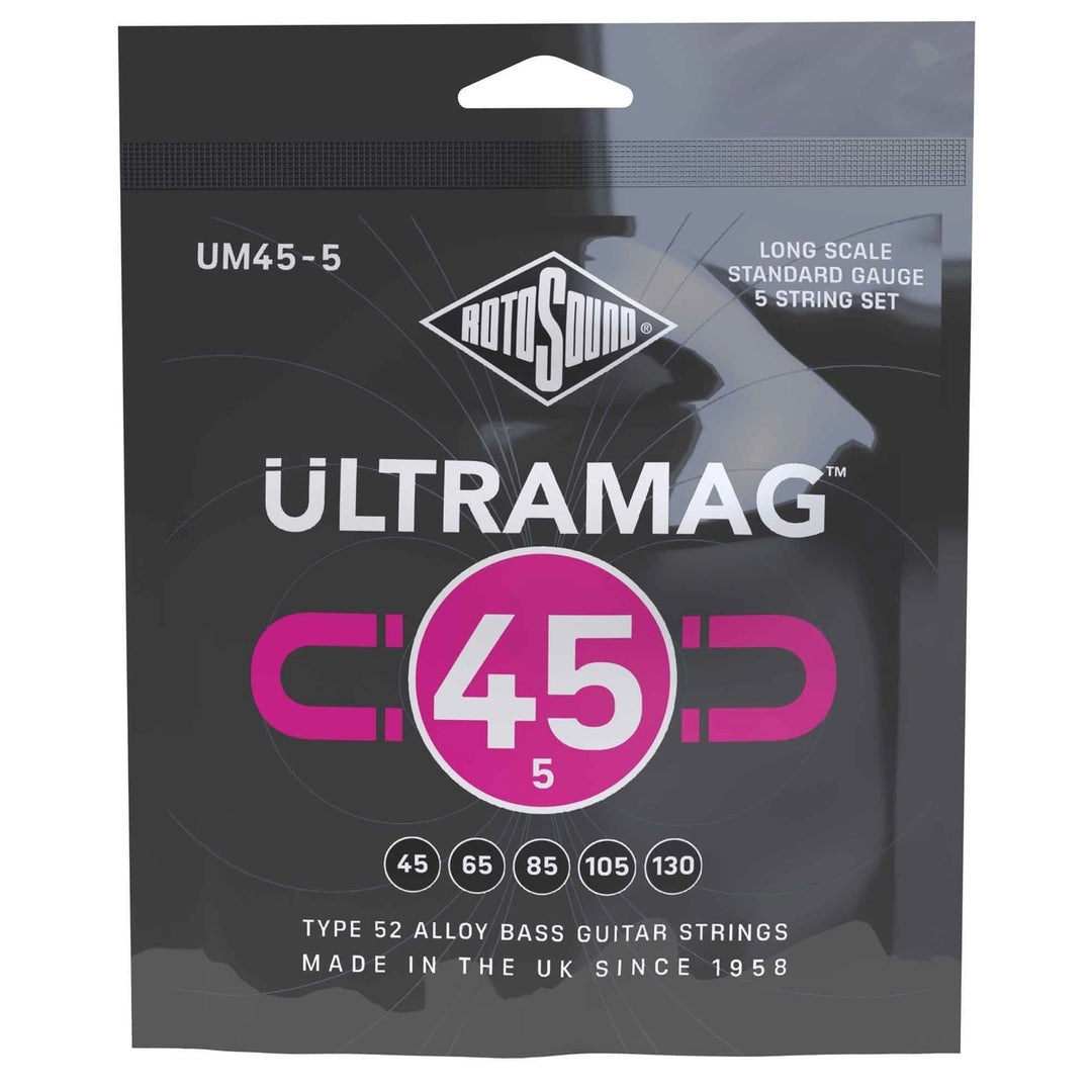 Rotosound E-bassokielet Ultramag - setti 5-kielinen Standard 45-130 (UM45-5)