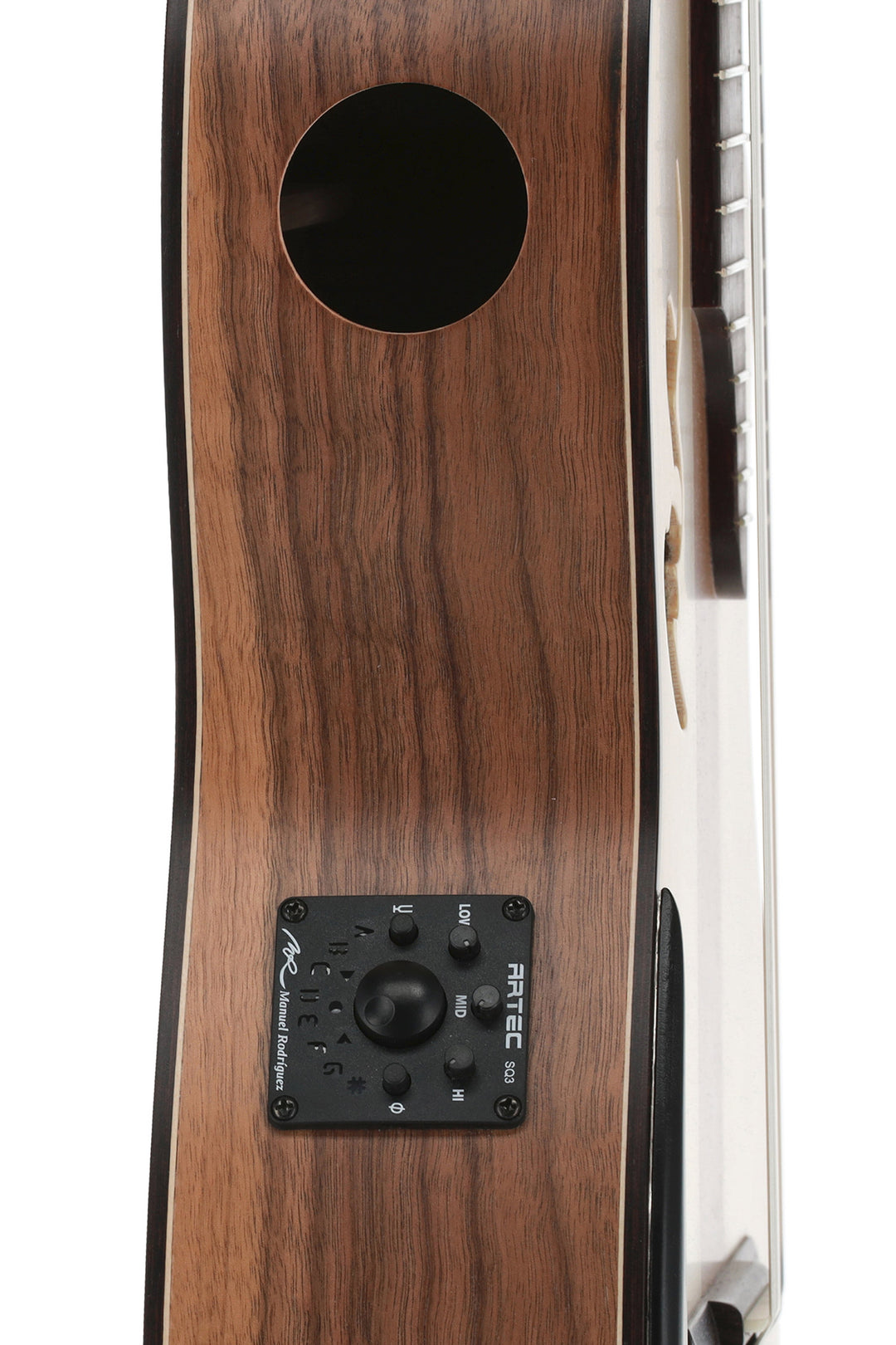 Manuel Rodriguez Electro-acoustic Café Cortado Cutaway – Curly Walnut (satin)