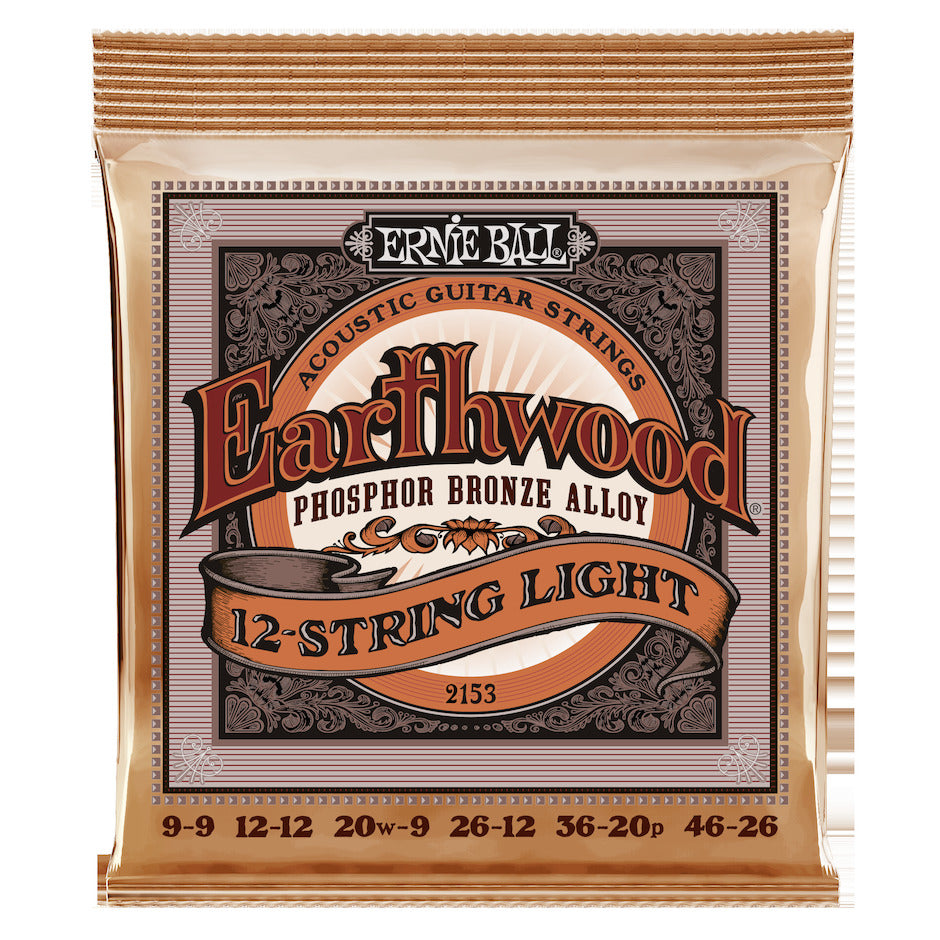 Ernie Ball Earthwood Phosphor Bronze kitaran jouset (akustinen)