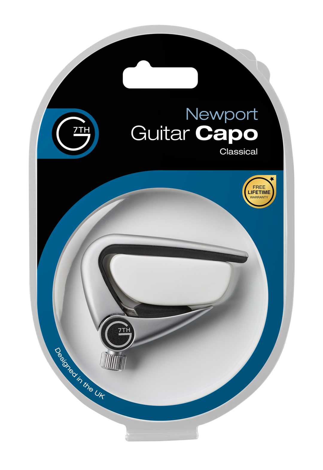 G7th Capo Newport - Klassinen kitara, silver (C33013)