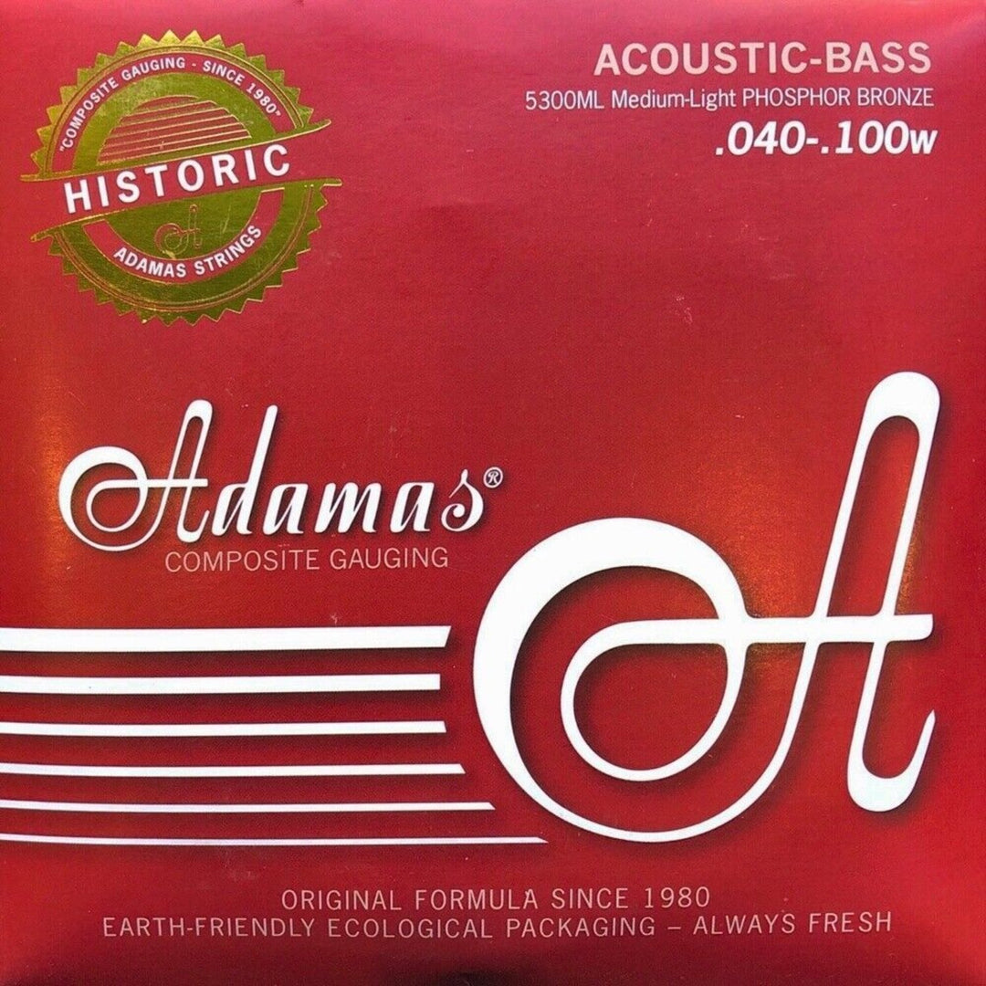 Adamas kielet akustiselle bassolle Phosphor Bronze - Set 4-string med-light (5300ML)