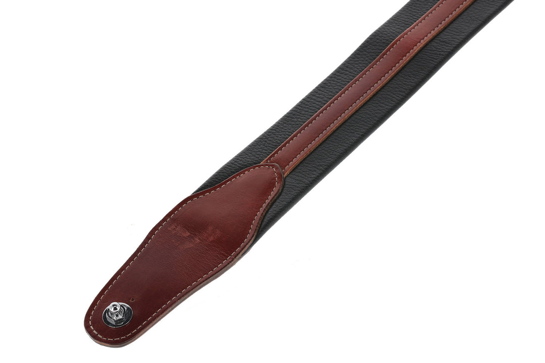 GEWA Kitarahihnat Prestige 65 pehmustetut Security Locks - black croc/brown
