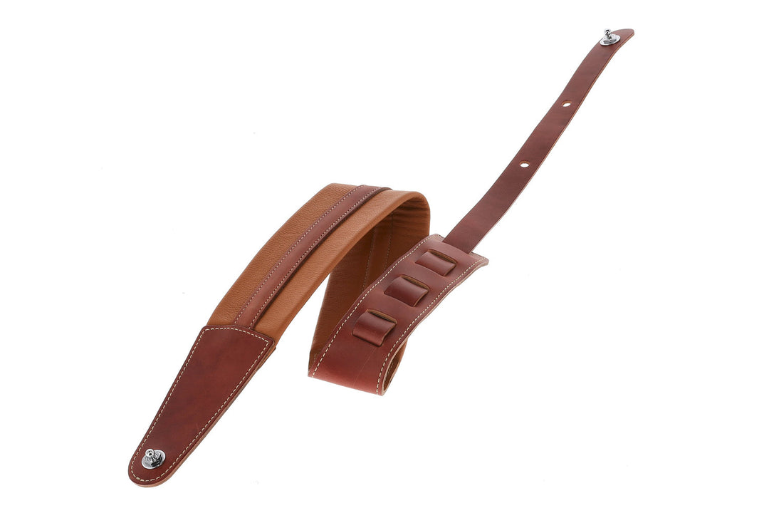 GEWA Kitarat-hihnat Prestige 65 pehmustettu Security Locks – kuivahiekka/ruskea