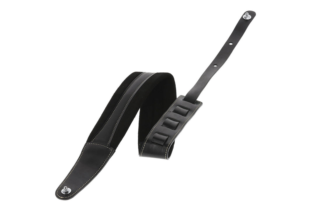 GEWA Guitar -hihnat Prestige 85 pehmustetut Security Locks - musta/musta