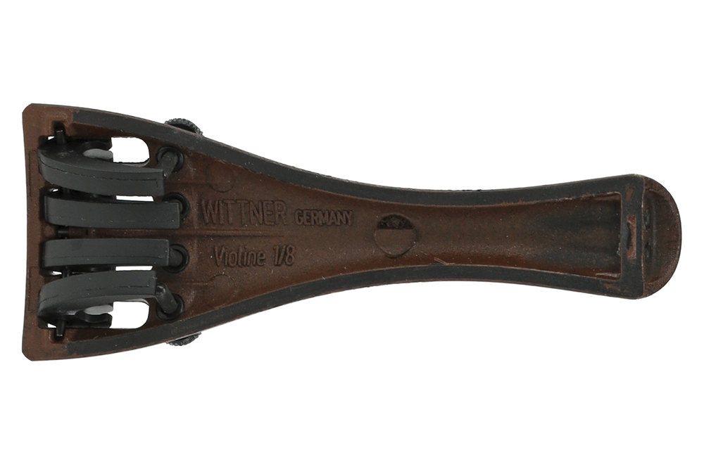 Wittner strengeholder til violin 1/8, 4 finstemmere, palisanderfarve