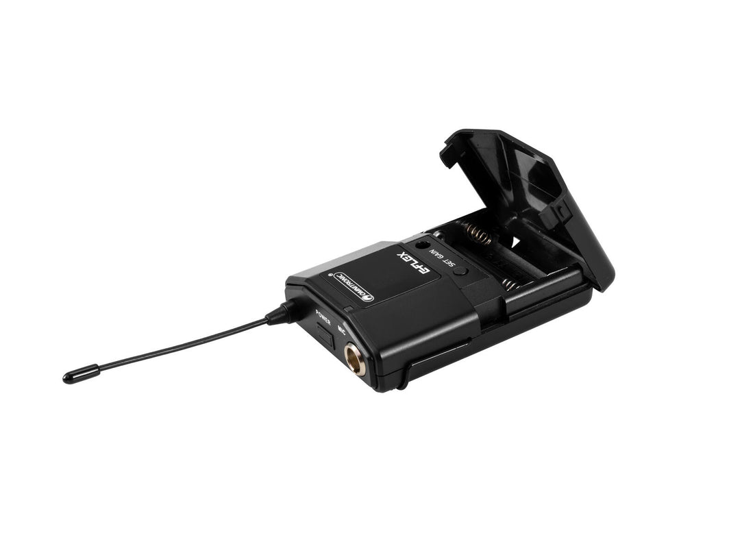OMNITRONIC UHF E-FLEX bodypack-lähetin 823-832/863-865 MHz