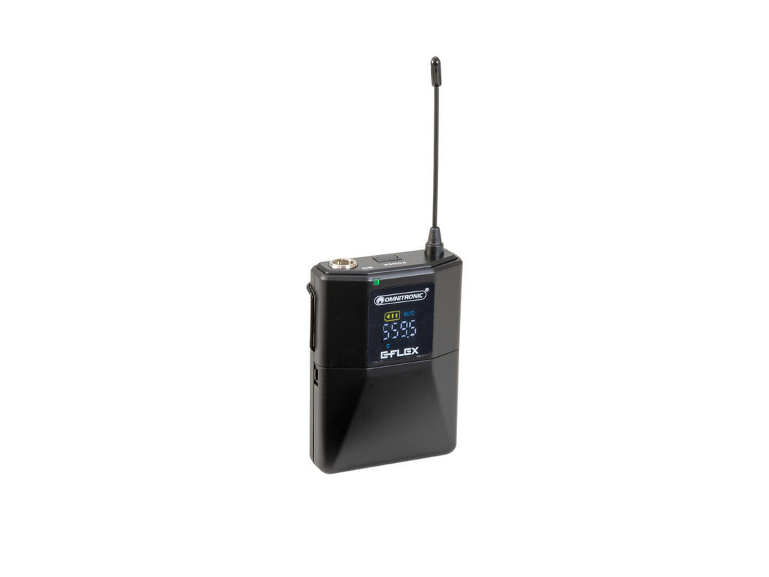 OMNITRONIC UHF E-FLEX vartalolähetin 559-575 MHz