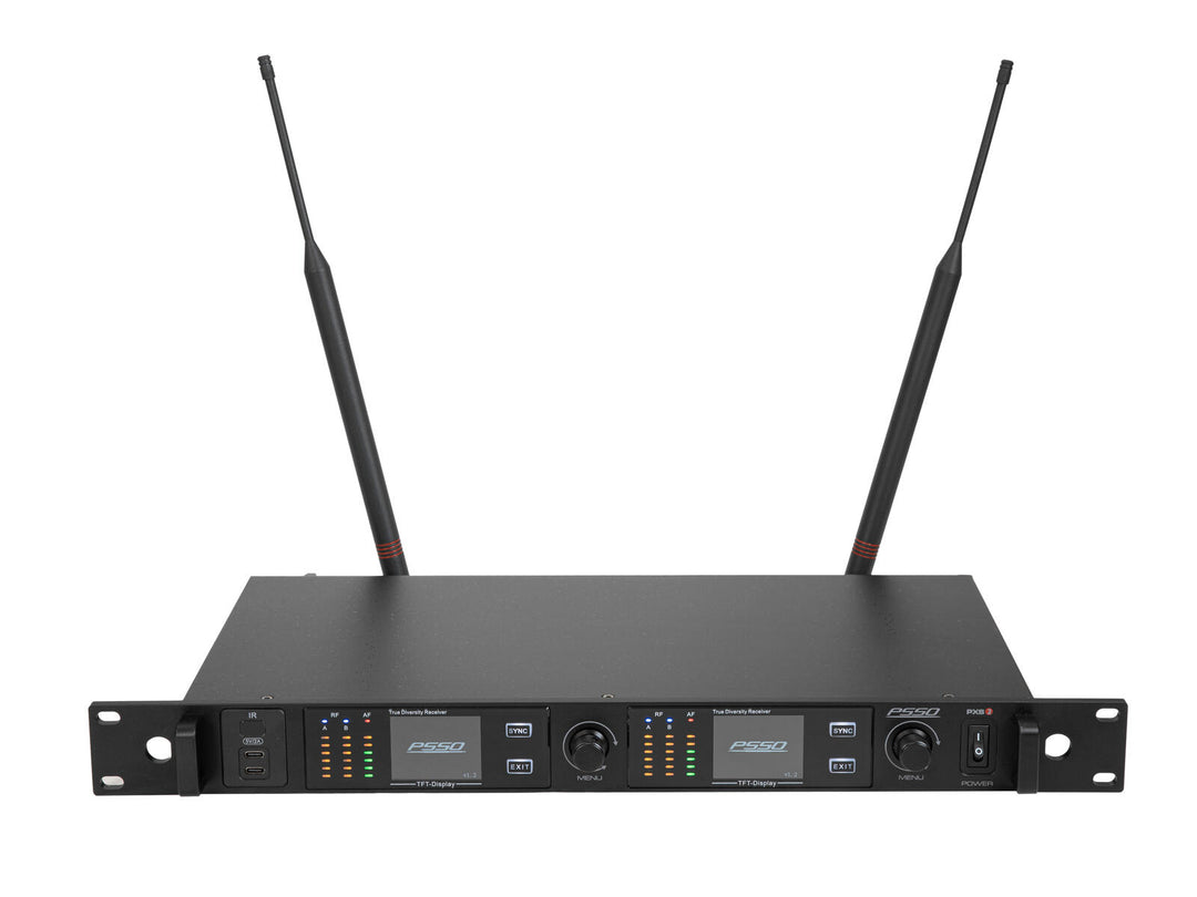 PSSO PXS TWO 2-kanavainen True Diversity -vastaanotin 470-510 MHz