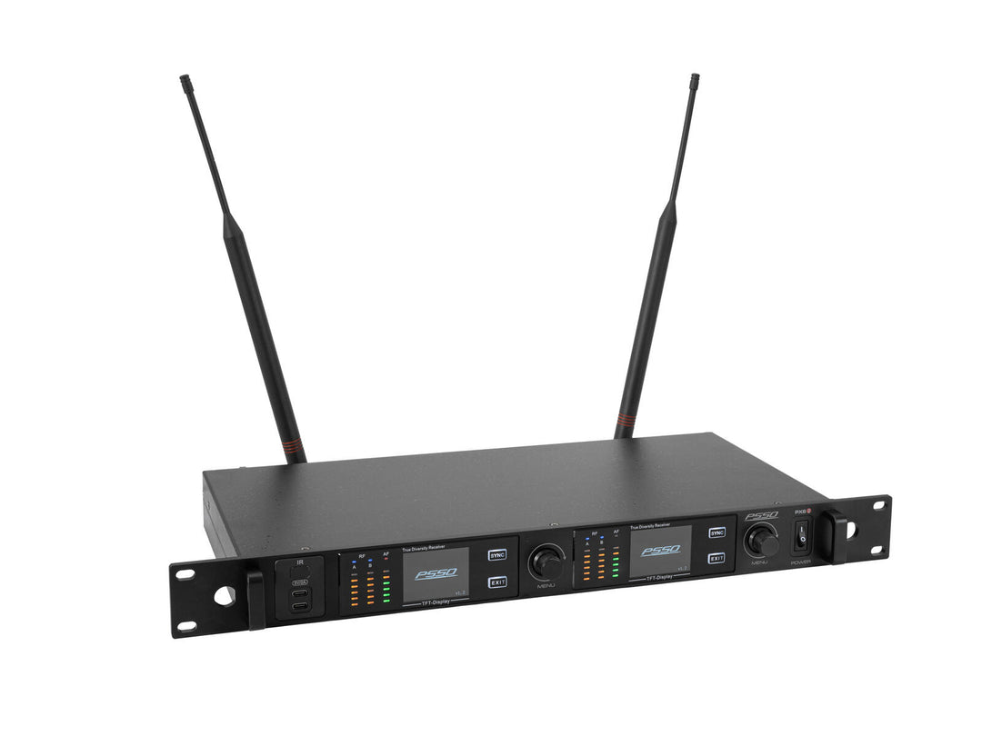 PSSO PXS TWO 2-kanavainen True Diversity -vastaanotin 470-510 MHz