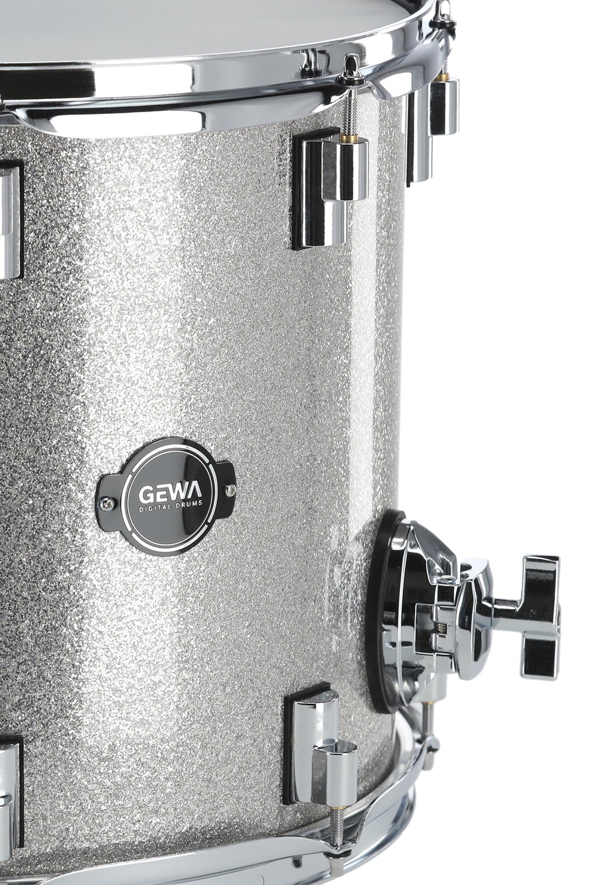 GEWA E-Drum Shell Floor Tom - Silver Sparkle 14" (Silver Sparkle)