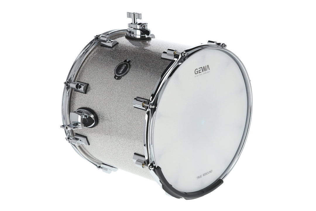 GEWA E-Drum Runko Floor Tom - Silver Sparkle 14" (Silver Sparkle)