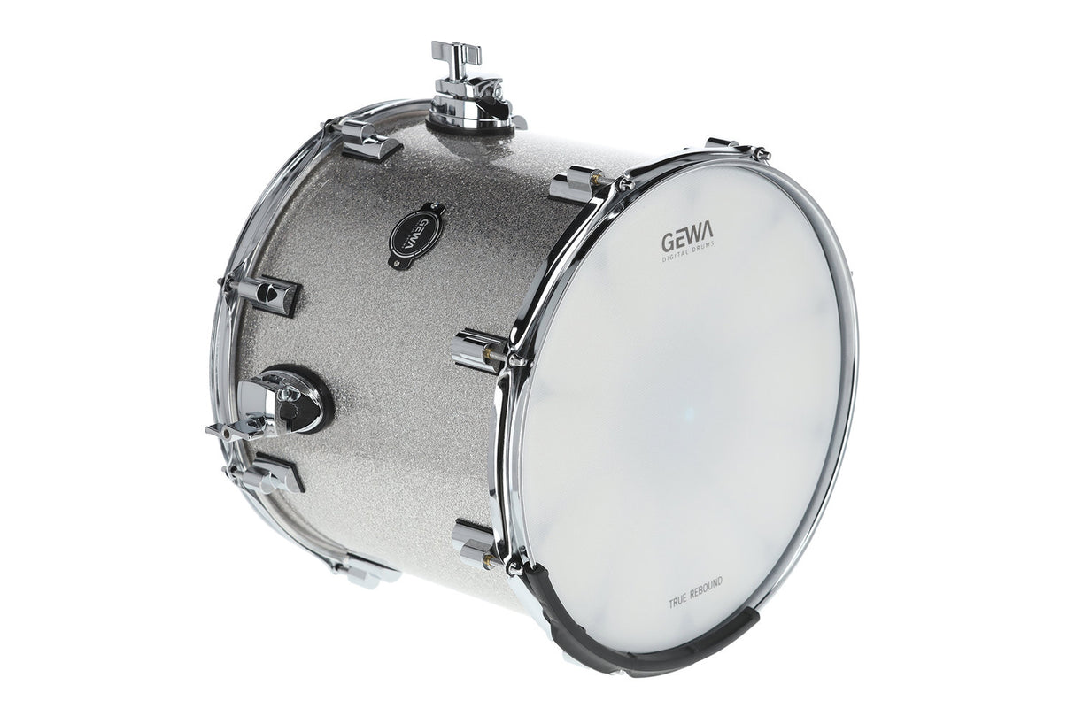 GEWA E-Drum Shell Floor Tom - Silver Sparkle 14" (Silver Sparkle)
