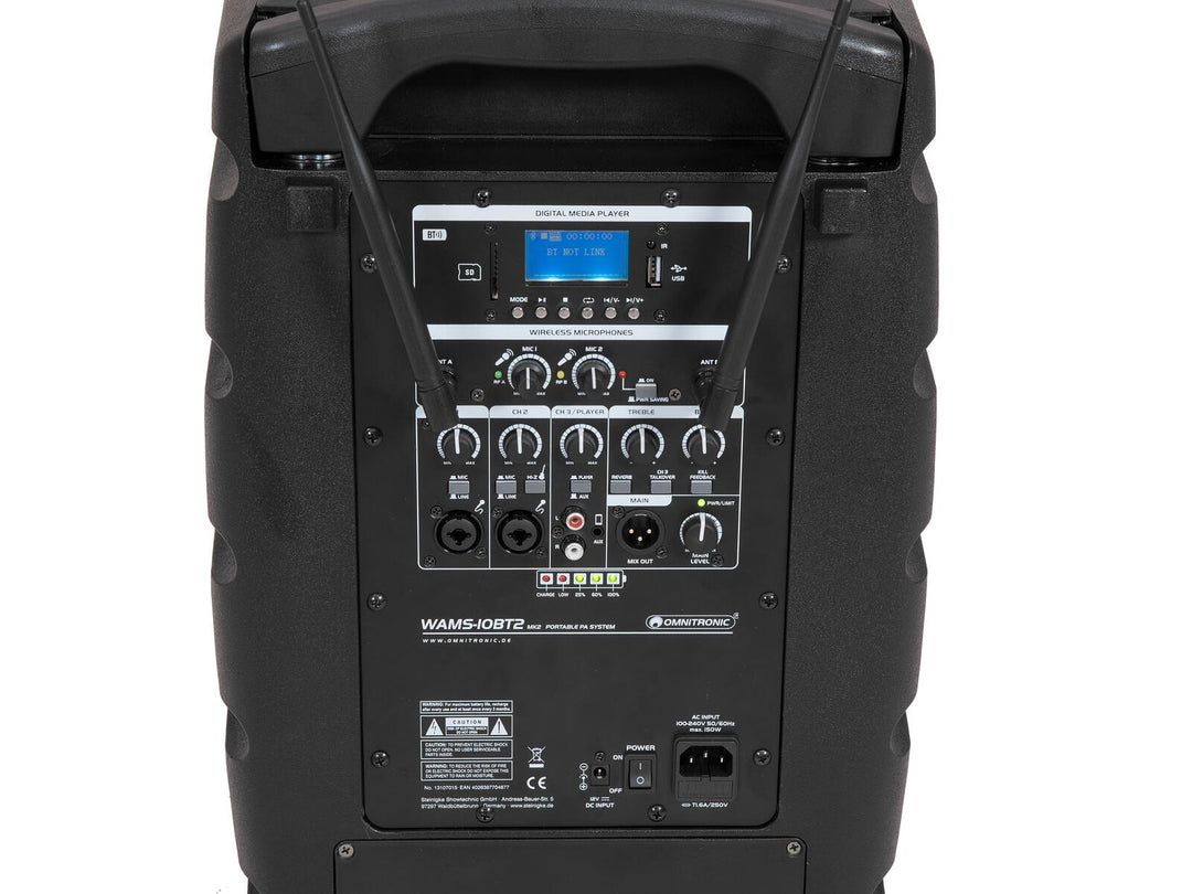 OMNITRONIC WAMS-10BT2 MK2 Langaton PA-järjestelmä