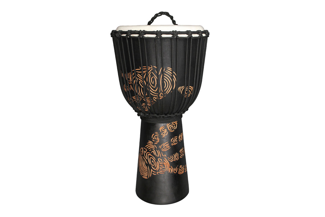 Toca Djembe Street Series kaiverrettu käsinjälki - 8" (TSSDJ-SHP)