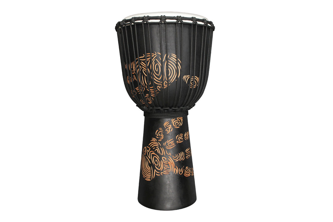 Toca Djembe Street Series Carved Hand Print – 12" (TSSDJ-LHP)