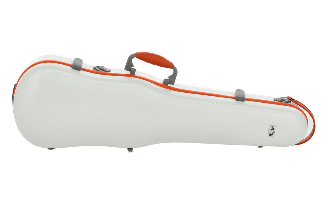 PURE GEWA Muotomuotoillut viulut cases Polycarbonate FUN - 4/4 - 1/2 (White / Blacj)