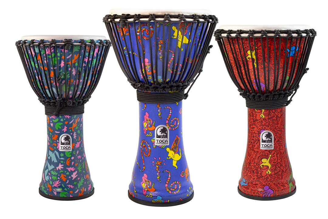 Toca Djembe Freestyle Colorsound Sarong Djembe – setti – 4 tuotetta (TFCDJ-7SPK)