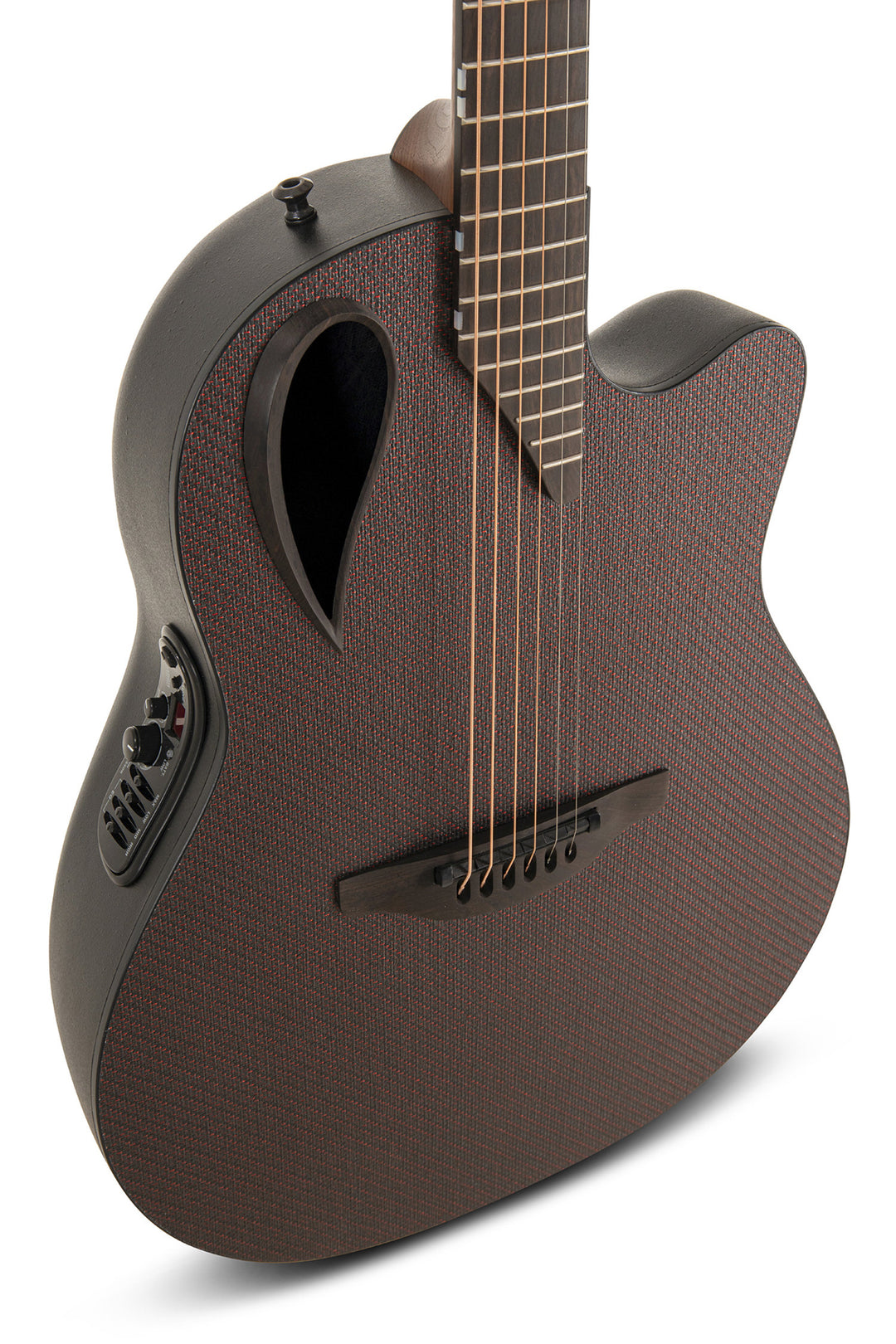 Adamas E-Acoustic kitarat Adamas MD80-NWT Mid-Depth Contour Cutaway - NTW Red Reflection (MD80-2R-G)