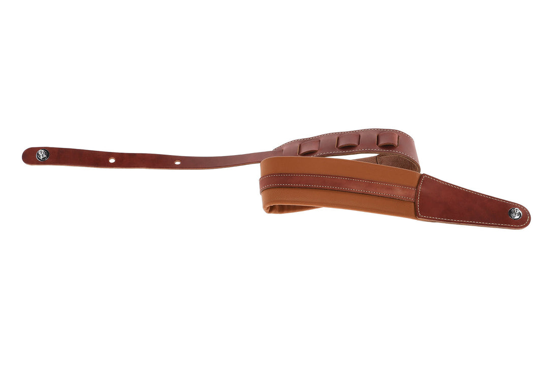 GEWA Kitarat-hihnat Prestige 65 pehmustettu Security Locks – kuivahiekka/ruskea