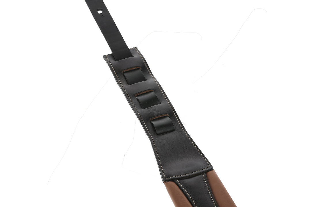 GEWA Kitarahihnat Prestige 85 pehmustetut Security Locks - brown/black