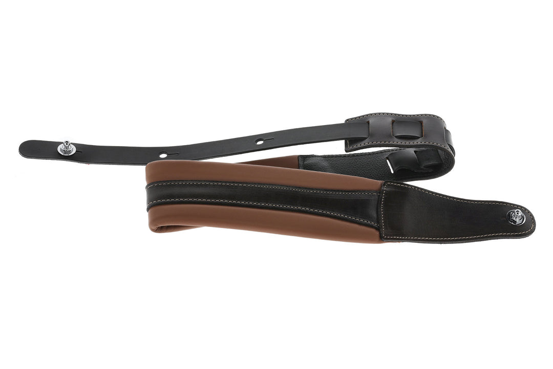 GEWA Kitarahihnat Prestige 85 pehmustetut Security Locks - brown/black