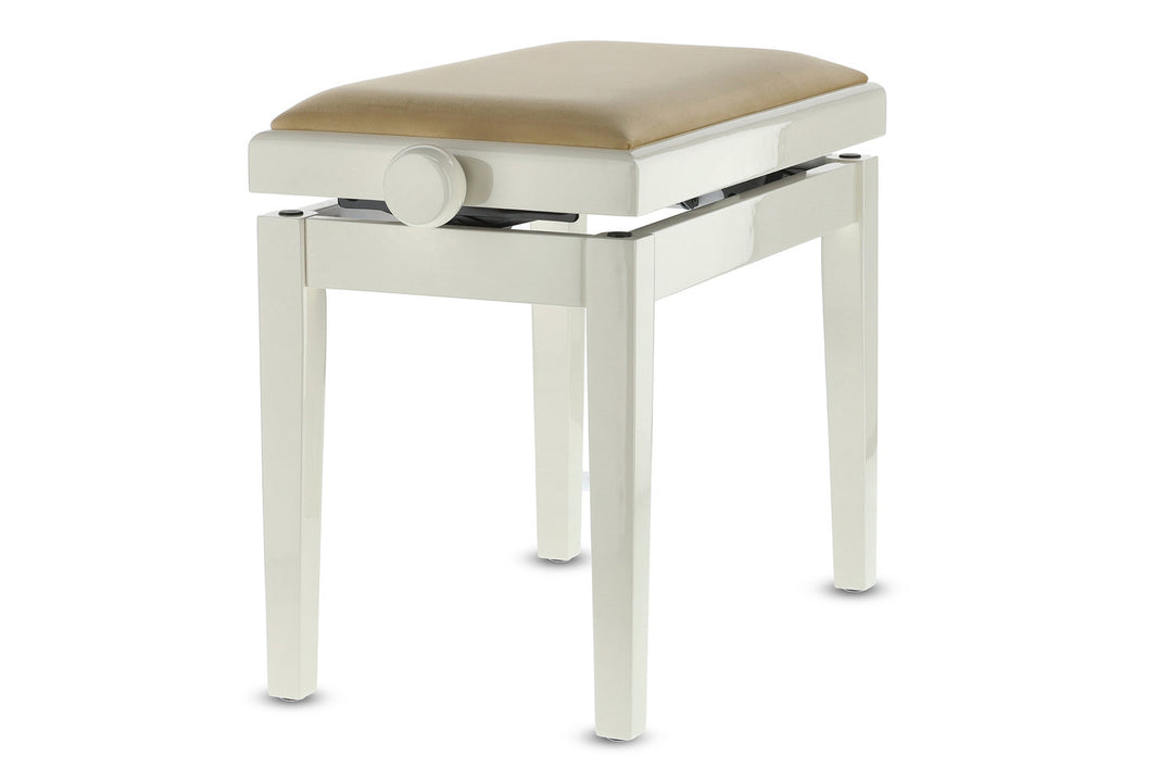GEWA Piano penkki Deluxe - Ivory high gloss (Beige istuin)