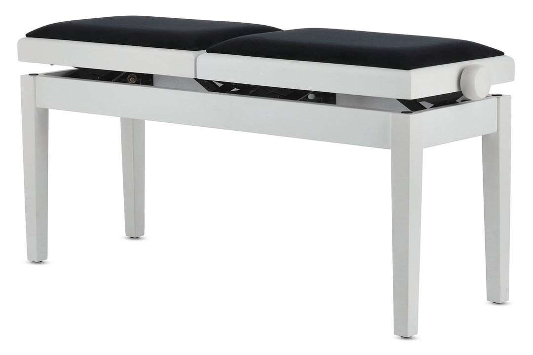 GEWA Pianotuoli Deluxe Double - White matt