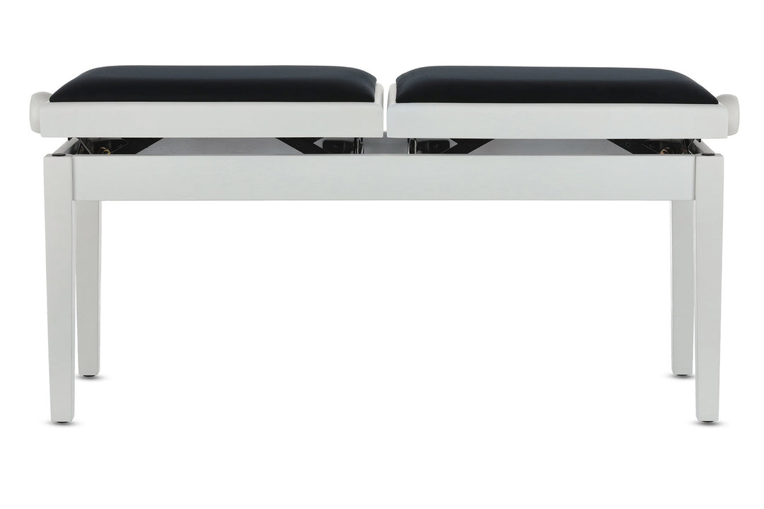 GEWA Pianotuoli Deluxe Double - White matt