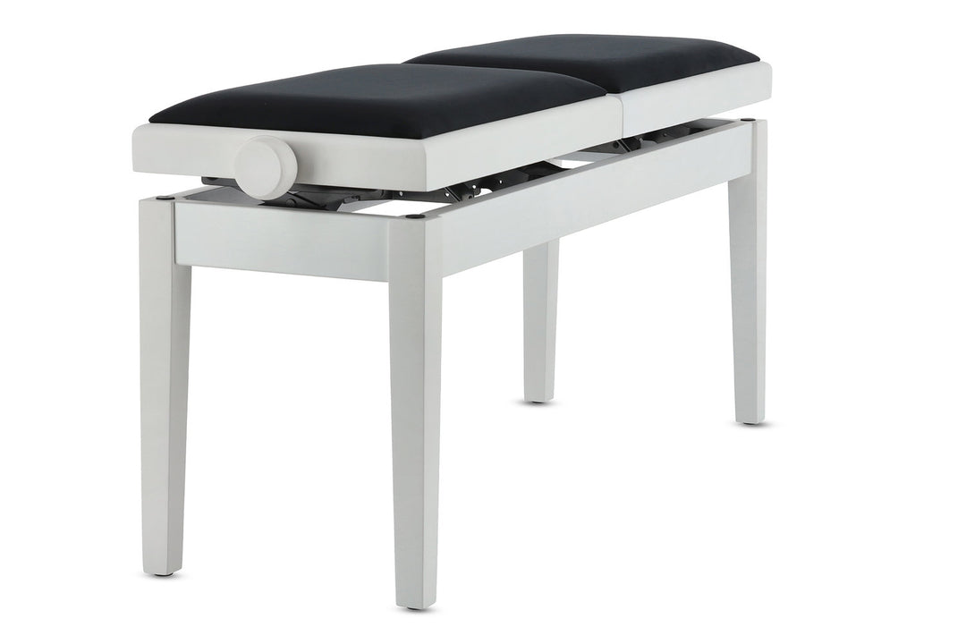 GEWA Pianotuoli Deluxe Double - White matt