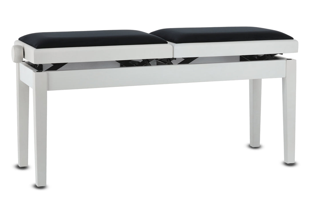 GEWA Pianotuoli Deluxe Double - White matt