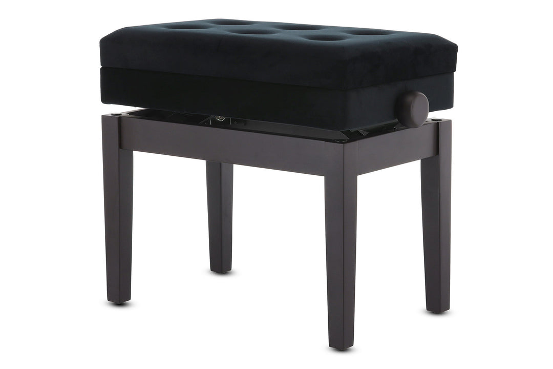 GEWA Piano bench Deluxe Compartment - mattapintainen ruusupuu