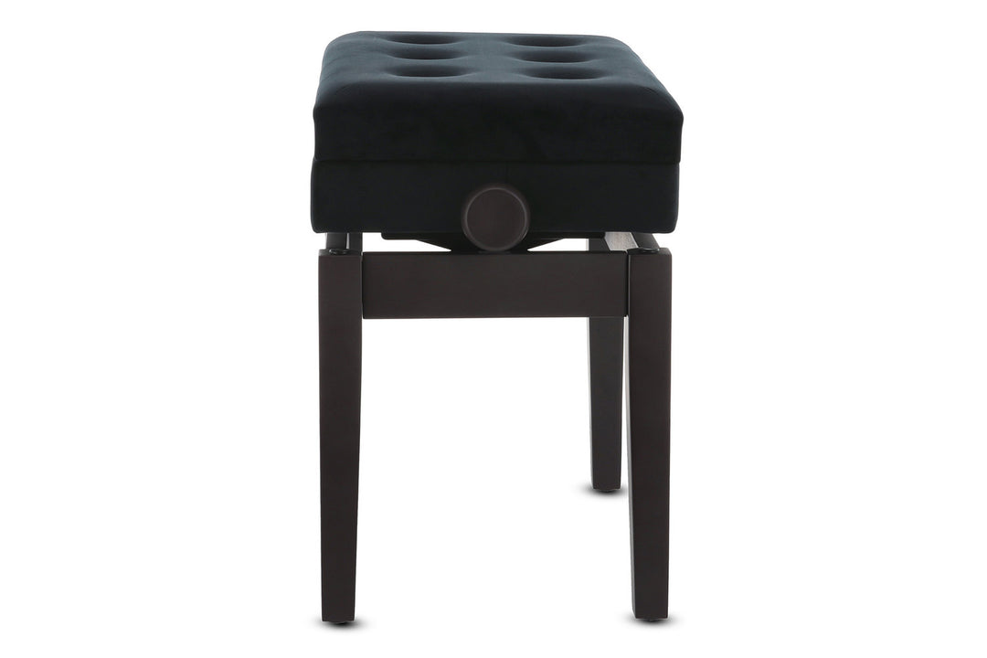 GEWA Piano bench Deluxe Compartment - mattapintainen ruusupuu