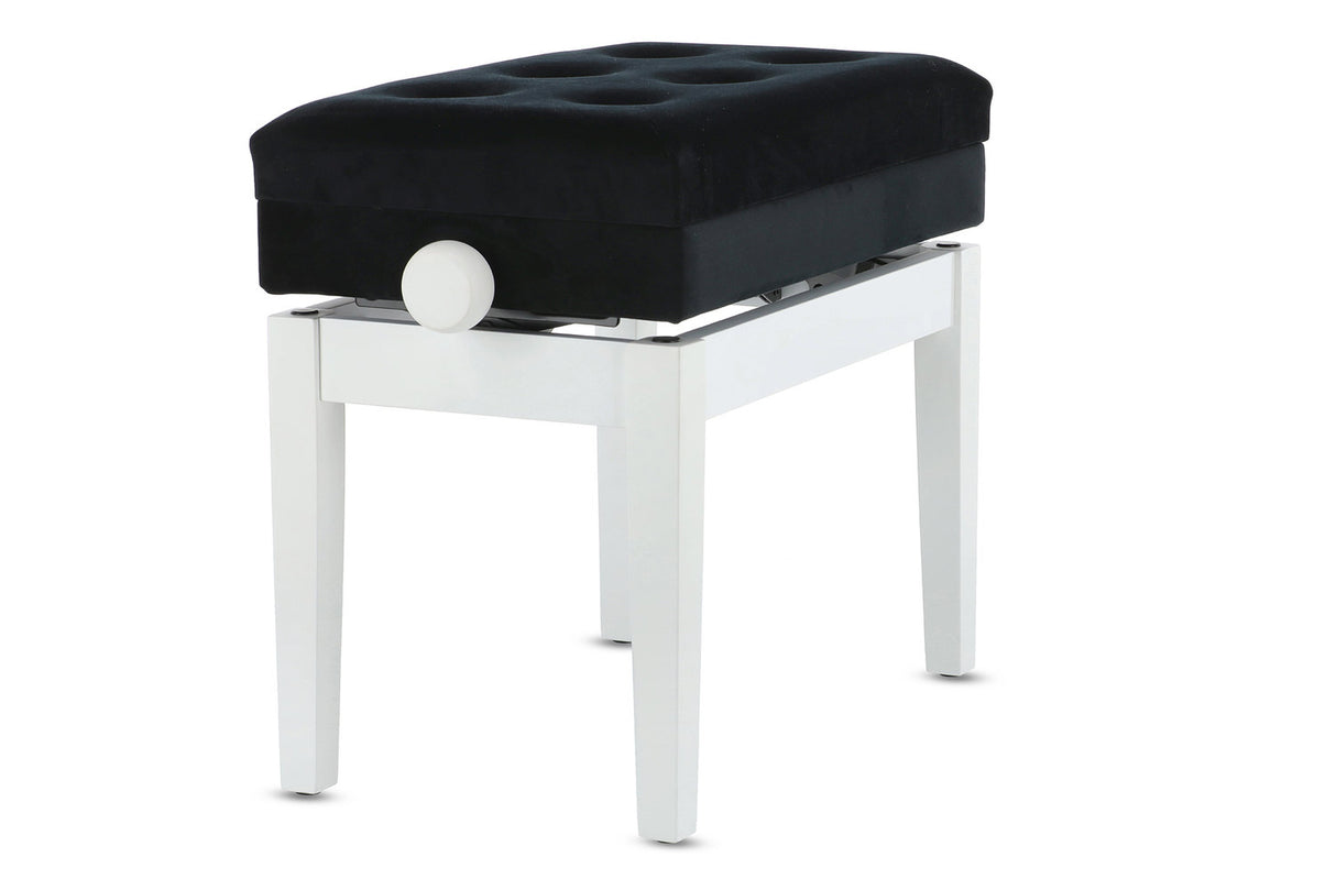 GEWA Piano bench Deluxe Compartment - White matt