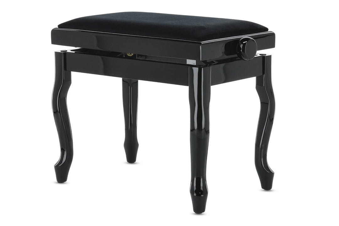 GEWA Pianotuoli Deluxe Classic - Black highgloss